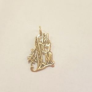 14k Mom charm